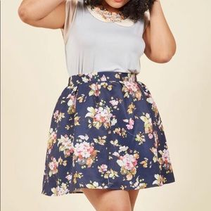 ModCloth Floral Skirt